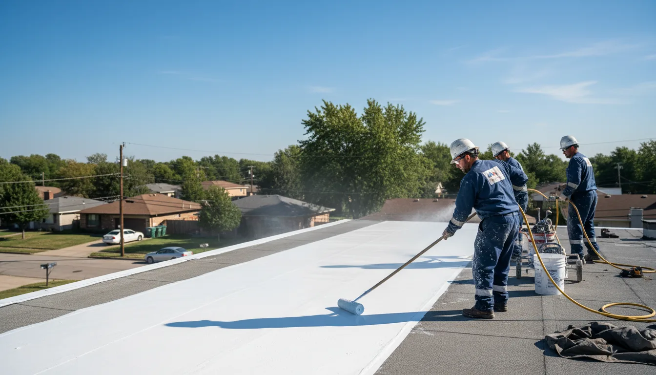 Commercial roof coating in Crawfordsville, IA near me